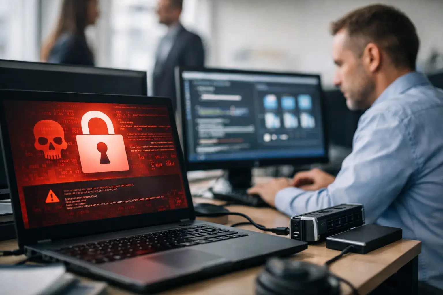 Caso real de recuperação de ransomware sem resgate