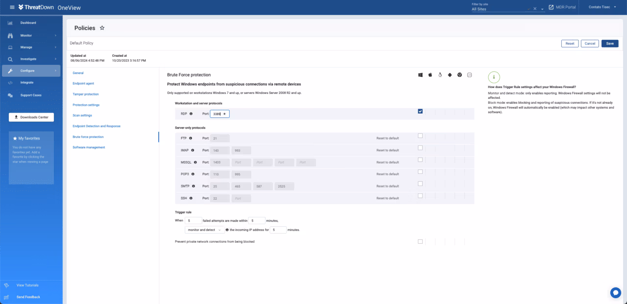 Malwarebytes Brute Force Protection