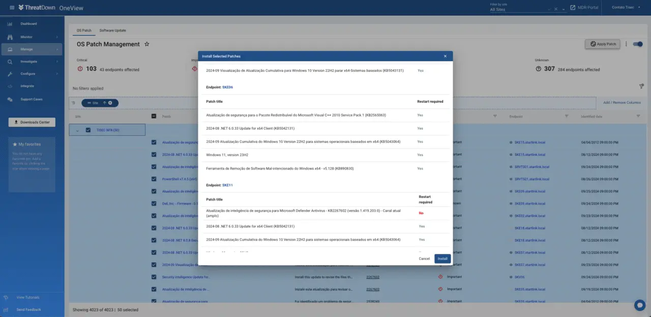 Gerenciamento de Patches