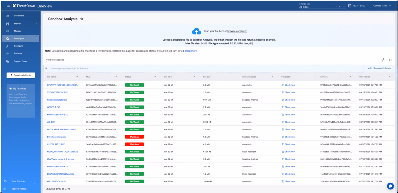 Malwarebytes SendBox Analysis