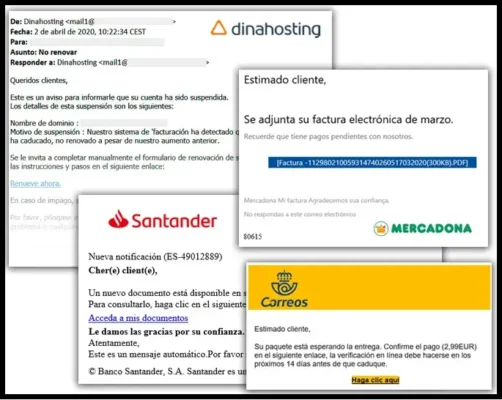 e-mail fraudulento exemplo