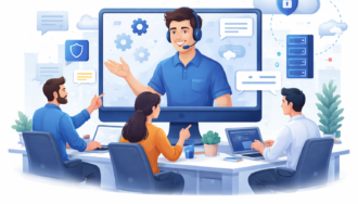 empresa terceirizando a TI com suporte técnico especializado remoto